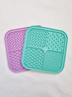 Silikon Haustier langsam Futter Matte, Leckmatte, Saugnapf Matte, 20x20 cm, Hunde angstlinderung, langsames Fressen