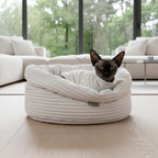Katzenbett, warmes Fellkissen, waschbar, 2 Größen 45 cm 50 cm
