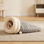 Plüsch-Katzenschlafsack Winter Höhle Nest faltbar