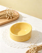 Käse Keramik Hamster Schüssel Anti-Kipp Kleintier Fressnapf für Hamster Rennmäuse 10x10x5,2 cm
