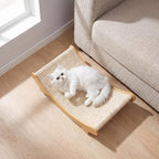 Sisal Katzenkratzer Lounge Bett | Geschwungene Liege für Indoor-Katzen | 50 cm