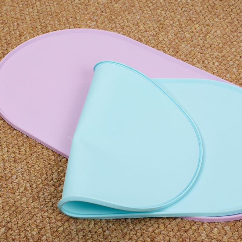 Silikon Fressnapf Tischset 45x24 cm Wasserdicht Rutschfest für Katzen und Welpen