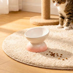 Erhöhter Keramik Katzenfutternapf, Schnurrhaarfreundlich, Hochtemperaturkeramik