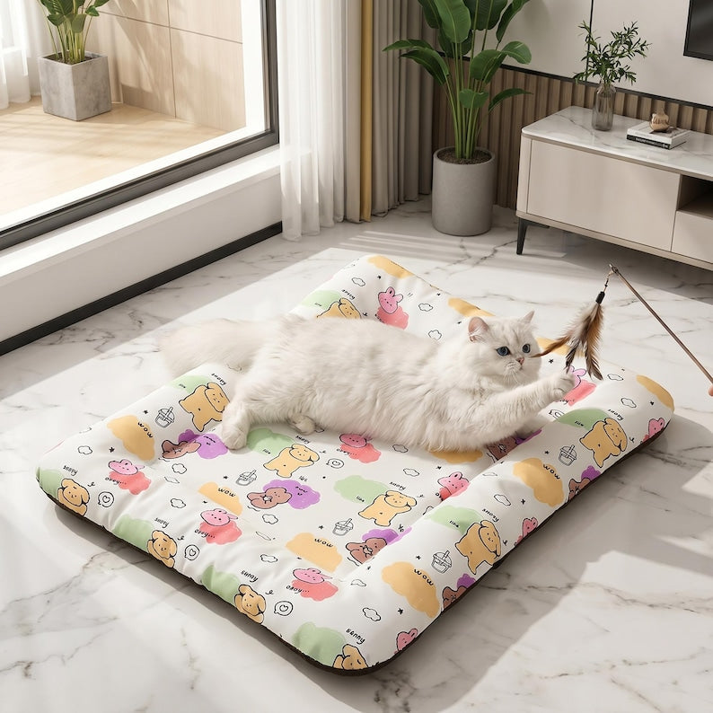 Cooling Pet Mat 45 x 55 cm Washable Dog & Cat Sleeping Cushion